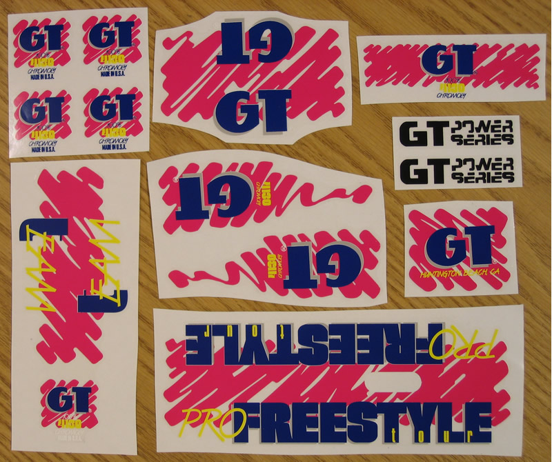 1988 GT Pro Freestyle Tour Team Model - Pink w/ Blue Letters