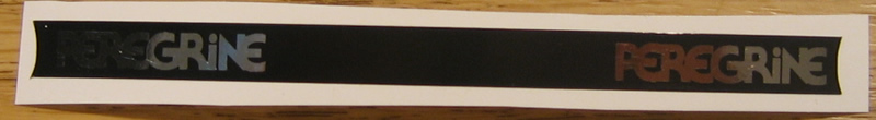 Peregrine Seat Post Clamp Sticker - Black