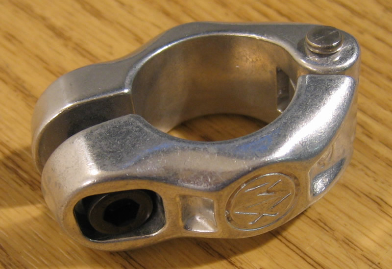 Dia-compe Hinged MX Seat Post Clamp - Silver