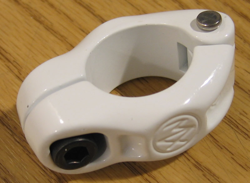 Dia-compe Hinged MX Seat Post Clamp - White