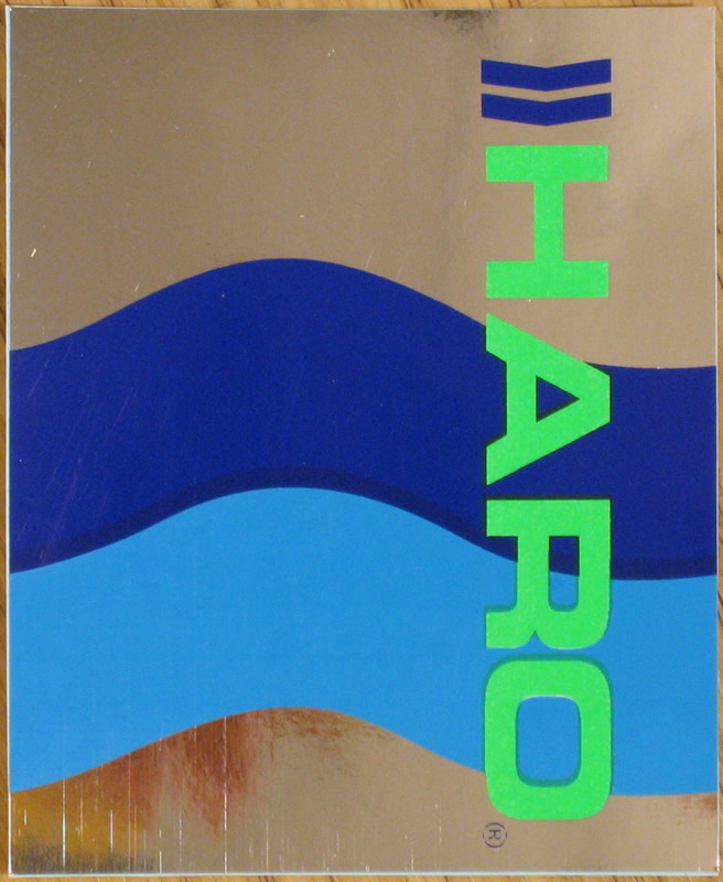 1985 Haro Freestyle Handlebar Sticker - Chrome