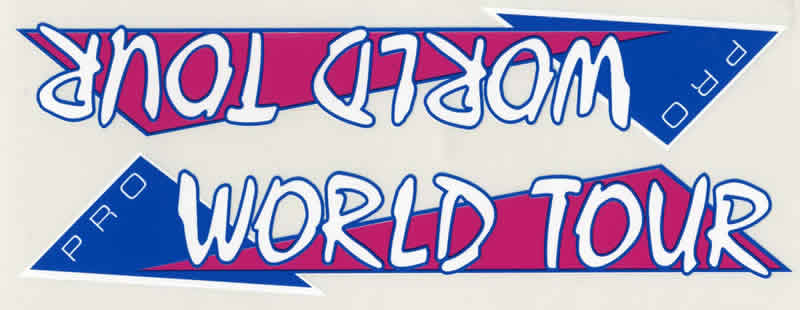 1986 GT Pro World Tour Downtube Sticker