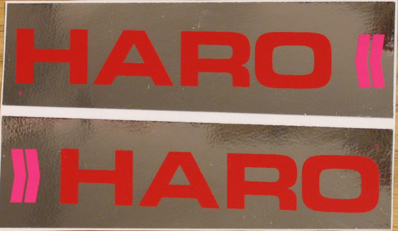 1987 Haro Fork Stickers - Red