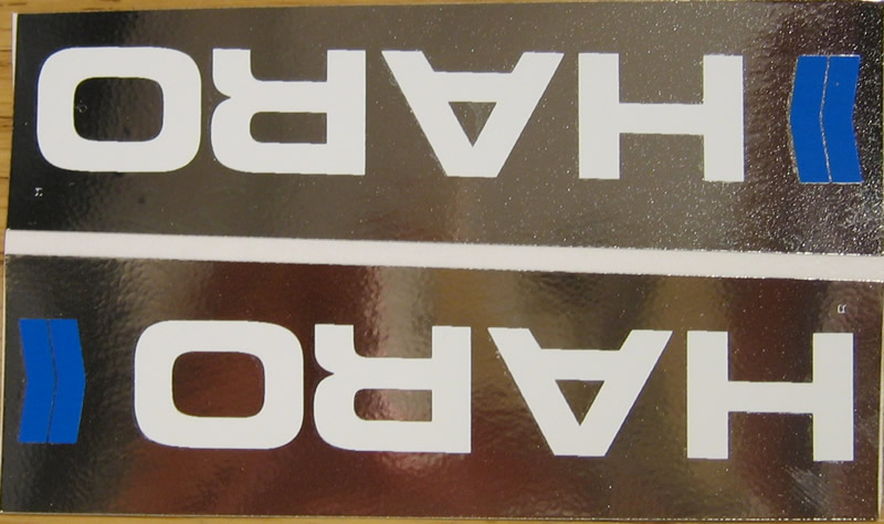 1987 Haro Fork Stickers - White