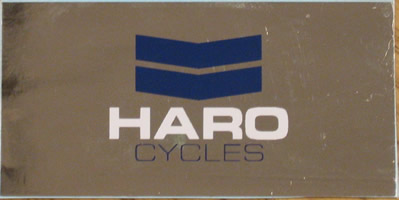 1987 Haro Seat Post Sticker - Chrome