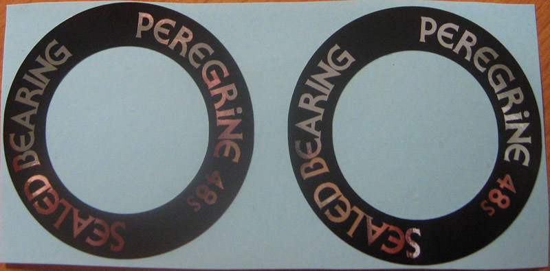 Peregrine 48 Spoke Sealed Hub Outer Stickers (PAIR)