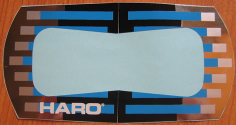 Haro Kneesaver Freestyle Handlebar Stickers - Black